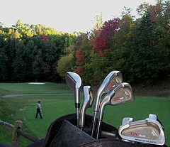 Close-up of Golf Clubs