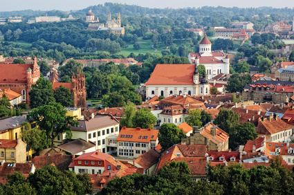 View of Vilnius old town, Lithuania