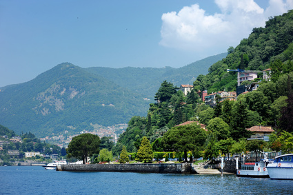 Lake Como during the summer