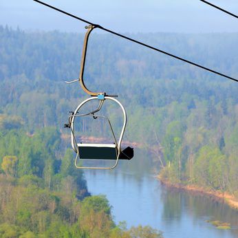 Latvia ski lift - the skiing is a great reason to visit Latvia!