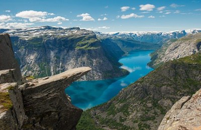 Trolltunga, Lake Ringedalsvatnet, Norway