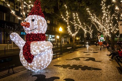 Christmas decorations in Funchal