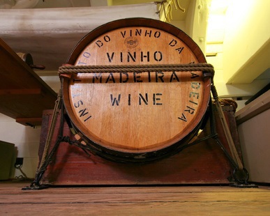 Barrel of Madeira on a ship