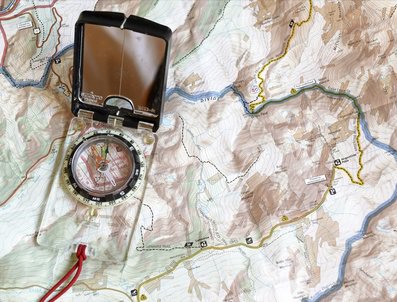 Orienteering holidays: Compass & map