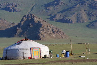 Eco Friendly Travel in Portugal: Traditional yurt in Mongolia