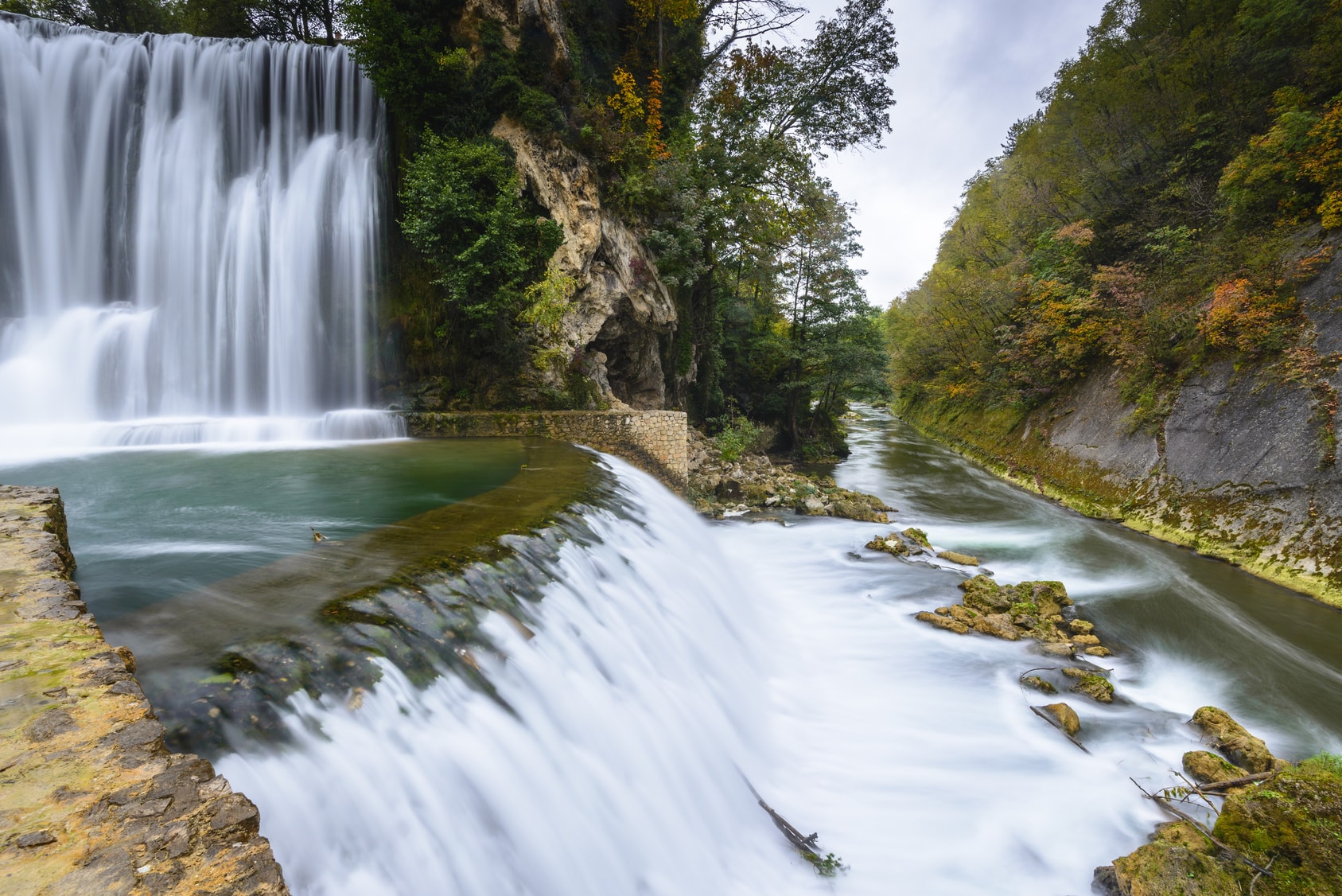 Guide to fly fishing in Bosnia: Pliva waterdall