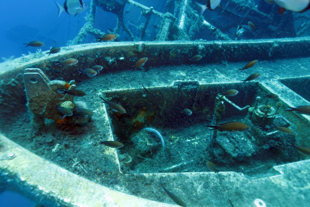 Best shipwrecks for diving- the Zenobia, Cyprus