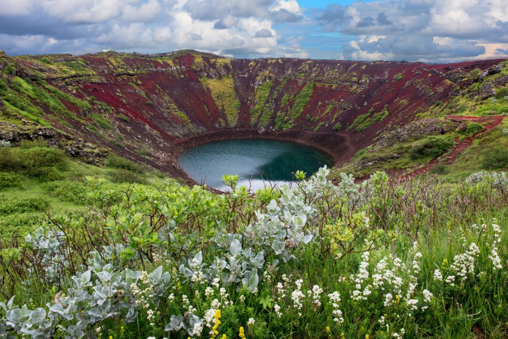 Iceland attractions- Kerid crater lake