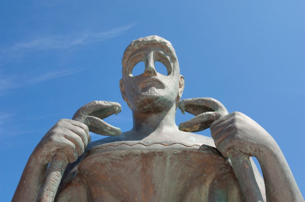 Greek Islands- statue at Asklepion complex, Kos