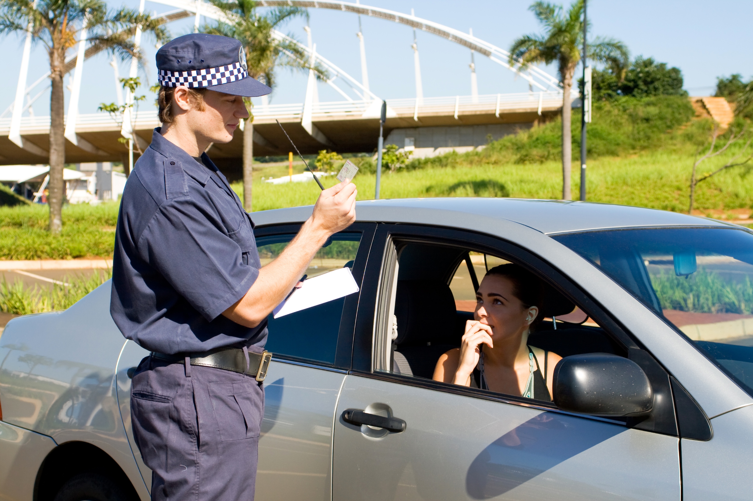 Receiving a traffic violation