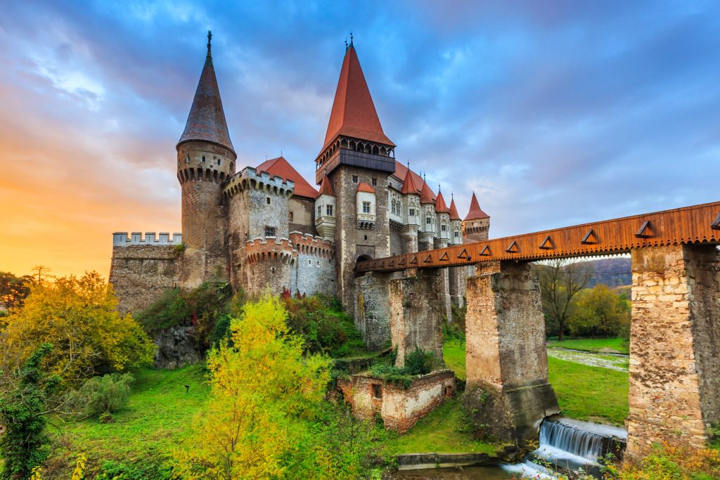 Hunyad Castle, or Corvin Castle, Hunedoara, Romania