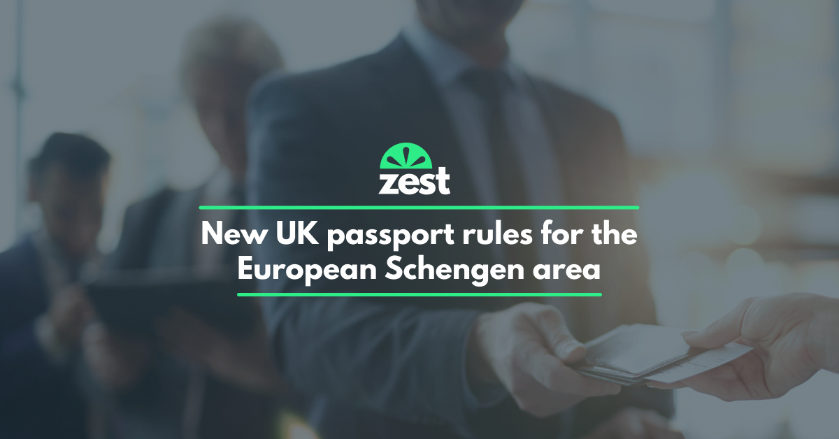 New UK passport rules for travel in the European Schengen area