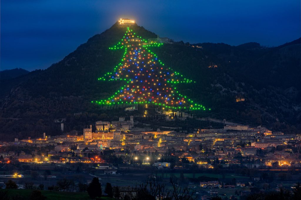 Gubbio's Christmas tree