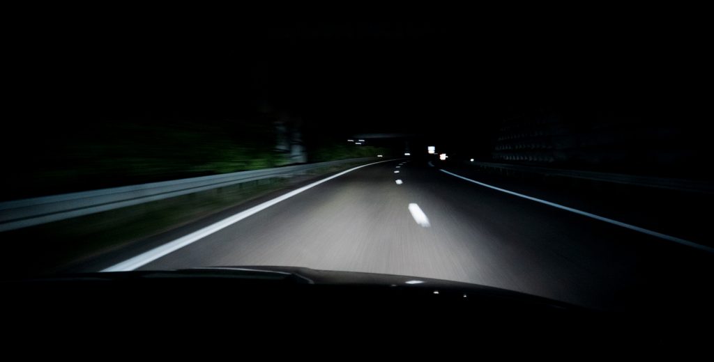 driving your rental car at night